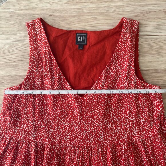 V-Neck Tiered Midi Dress | GAP - Picture 3 of 4